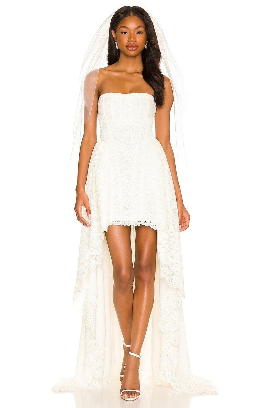 For Love & Lemons Everly Bridal Gown - S - White